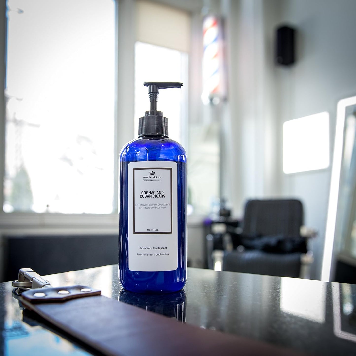 Beard Wash | Canadian Made by Skilled Artisan | Moisturizing and Soothing | 228 g (8oz) (Cognac and Cuban Cigars)