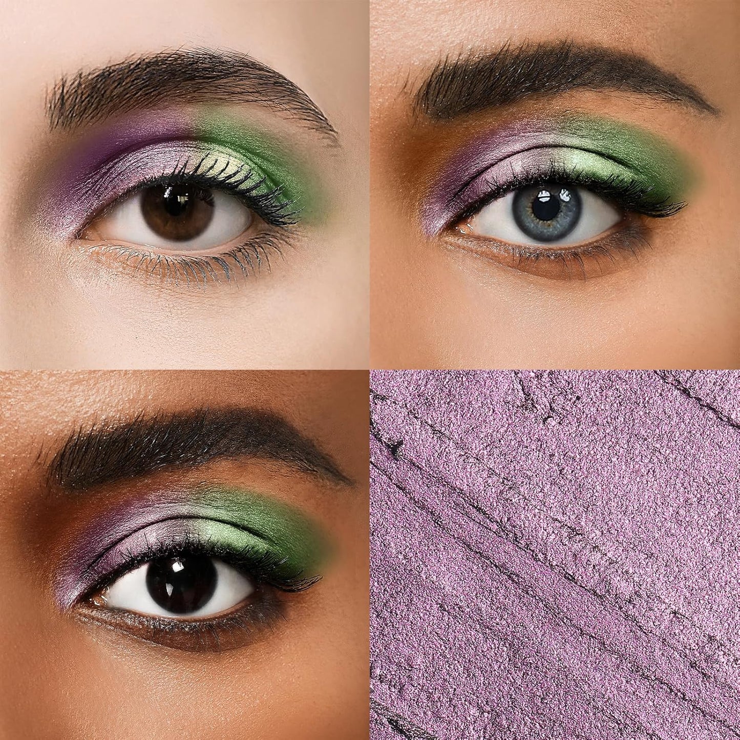 Cream Waterproof Hypoallergenic Eyeshadow Stick, long wear Metallic Glitter Matte Eye Shadow Pencil With Makeup Brush, Eye Brightener, 49 Azalea Metallic