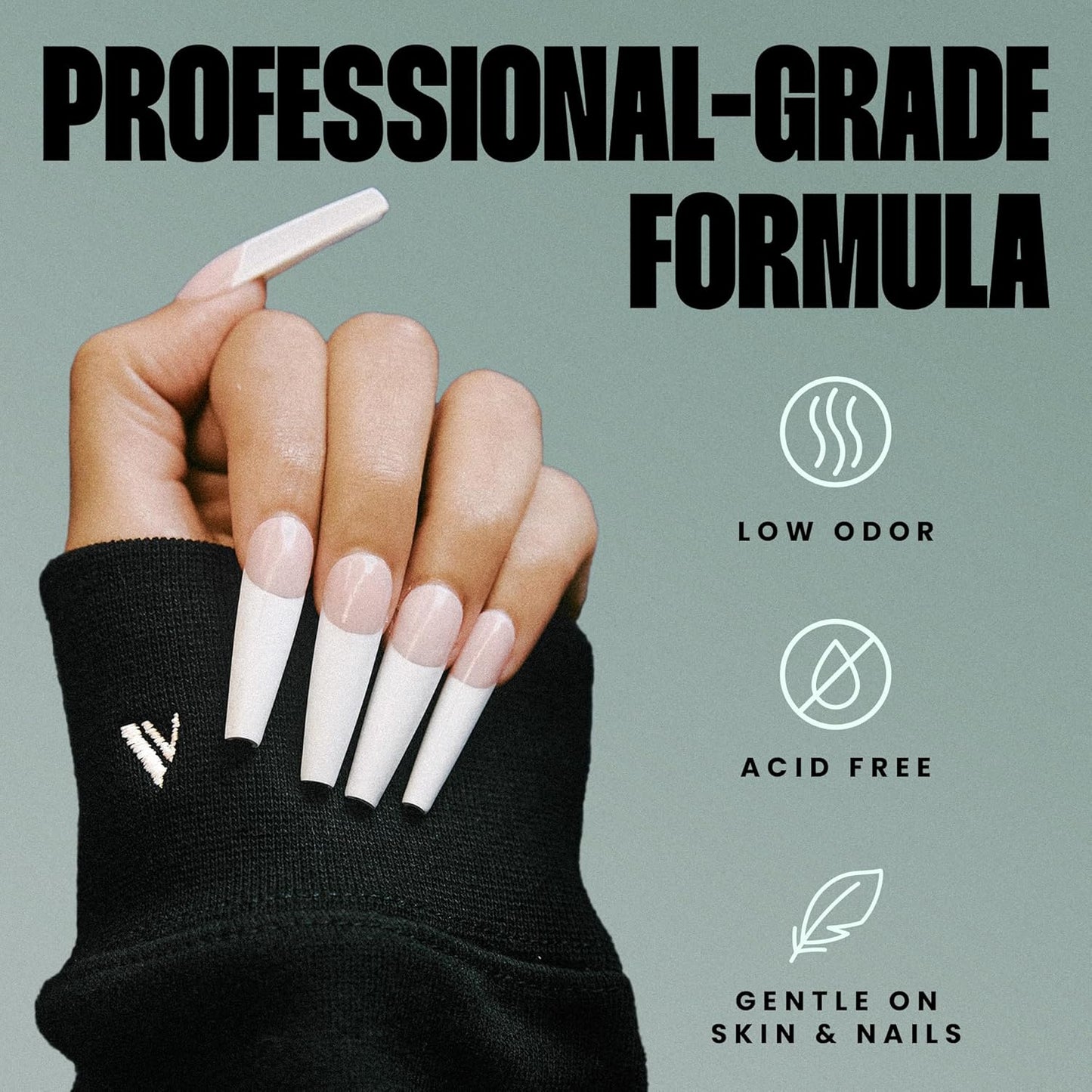 V Beauty Pure Super Bond Nail Primer - Long-Lasting & Low-Odor Nail Prep Bond Primer for Nail Polish, Gel & Acrylic - Nail Care Product for Professional Salons & Home Manicures & Pedicures, 15 ml