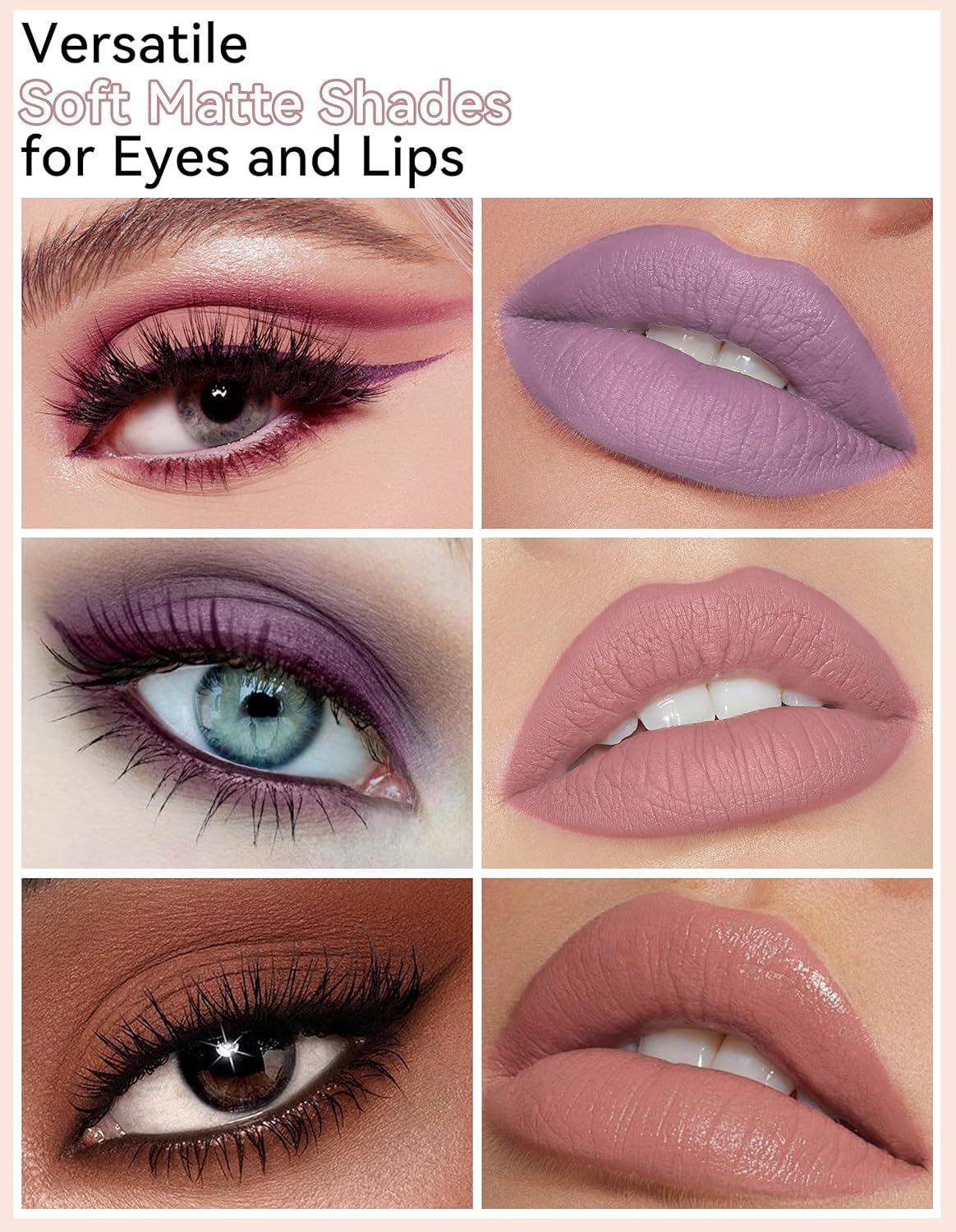 Erinde Waterproof Cream Eyeshadow Stick, Matte Nude Eye Shadow Sticks, Longwear Blendable High Pigmented, Neutral Eye Shadow Sticks Matte for Older Eyes, Smokey Eyeshadow Pencil Crayon, 20 Periwinkle