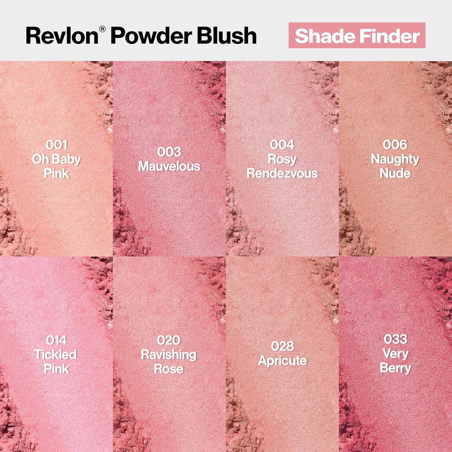 Revlon Blush, Powder Blush Face Makeup, High Impact Buildable Color, Lightweight & Smooth Finish, 004 Rosy Rendezvous, 0.17 oz